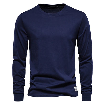 Casual O-neck Long Sleeved Shirt