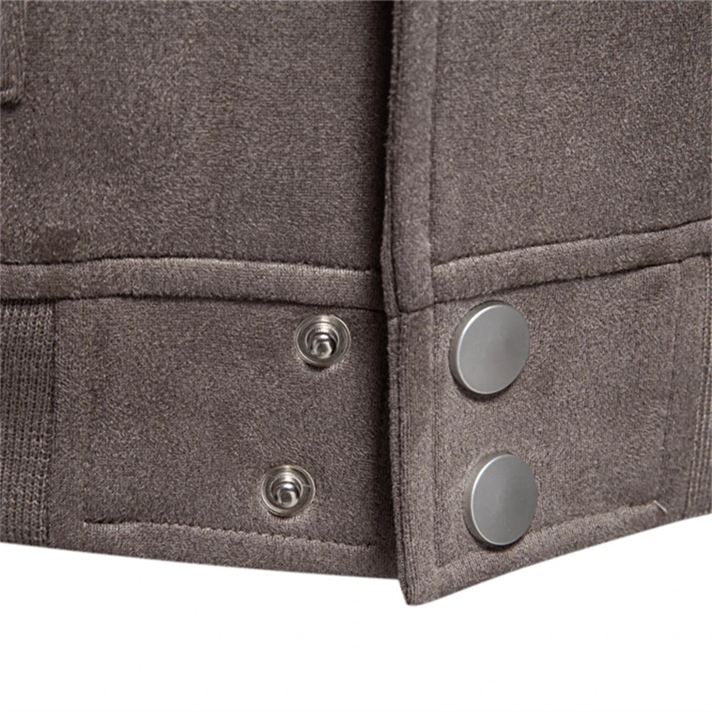 Strets & Hill Men's Suede Bomber Jacket for Casual Style