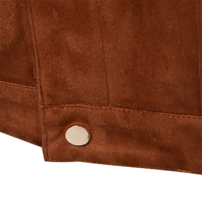 Strets & Hill Men's Suede Leather Jacket for Autumn Style
