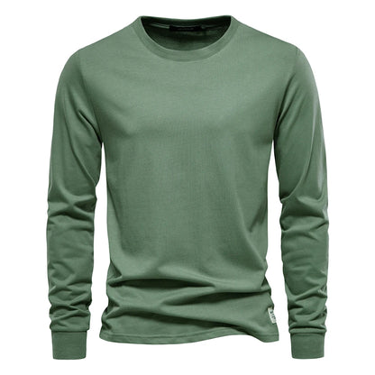 Casual O-neck Long Sleeved Shirt