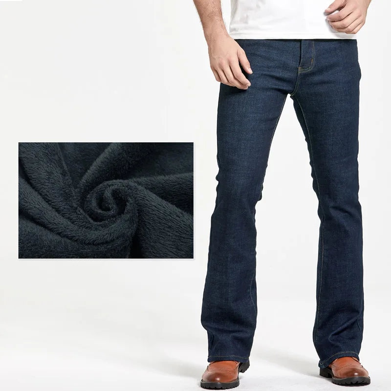 Mens Slim Denim Boot Cut Jeans