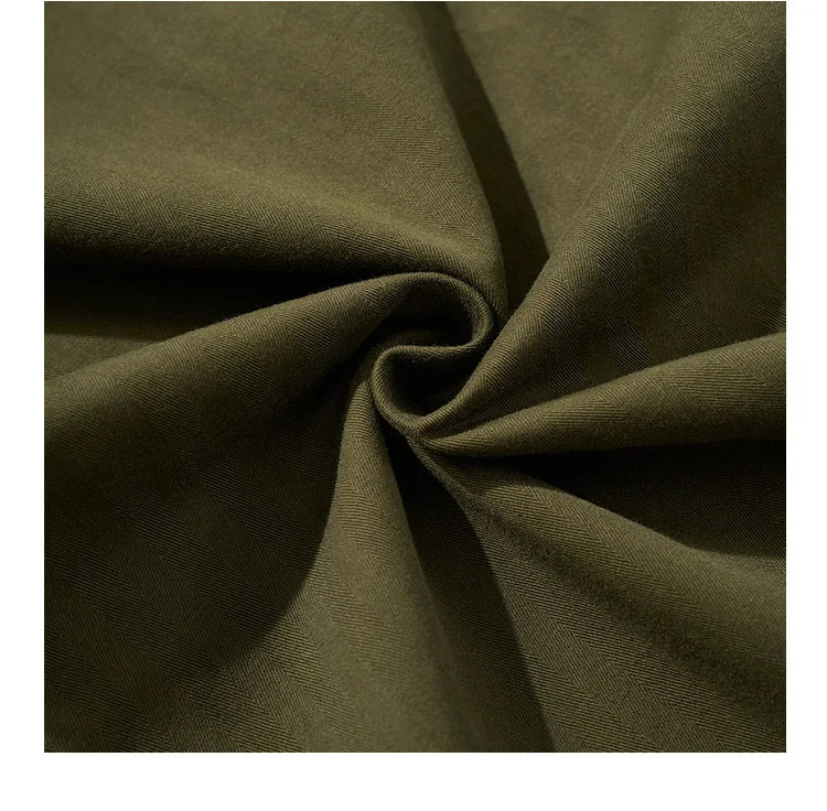 American Retro Army Green Overalls Casual Pants