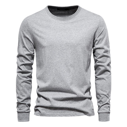 Casual O-neck Long Sleeved Shirt