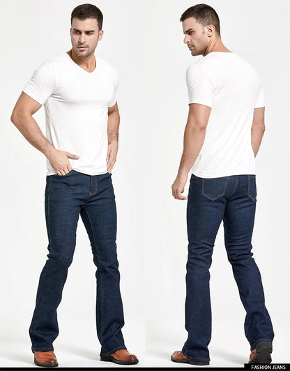 Mens Slim Denim Boot Cut Jeans