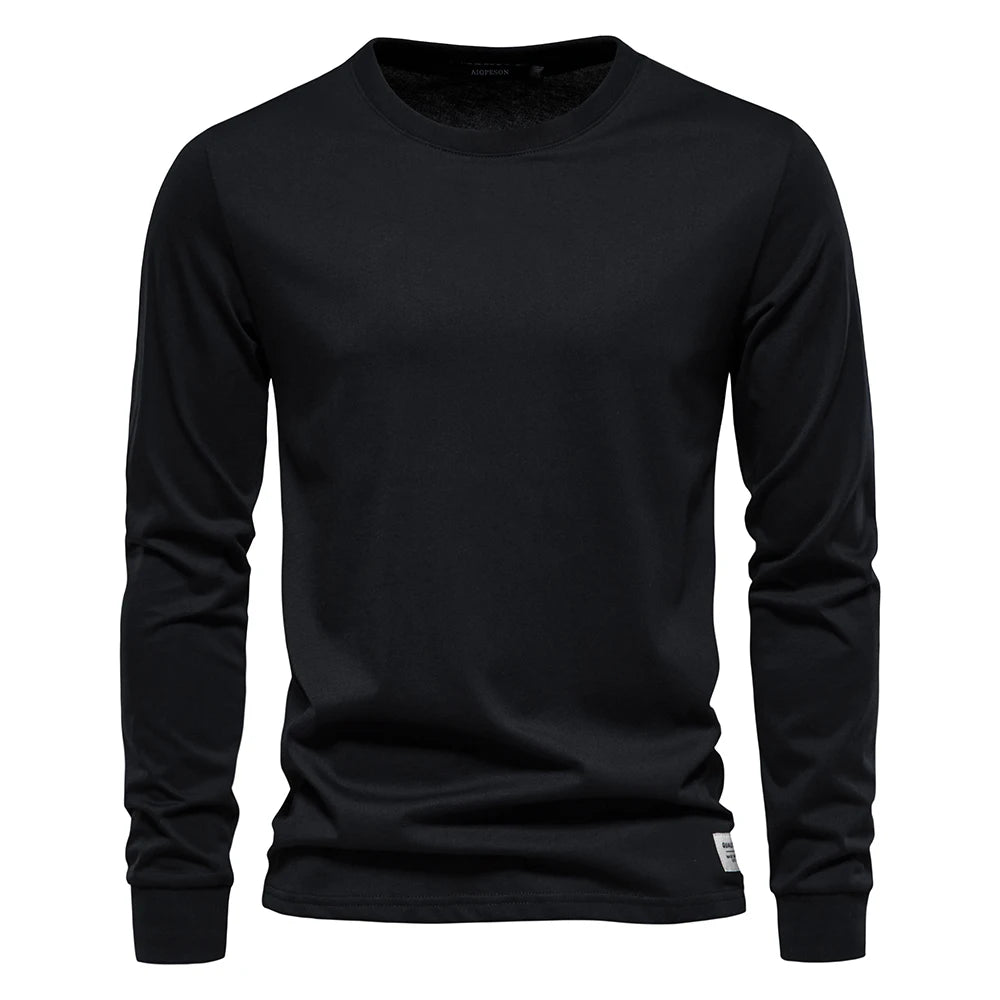 Casual O-neck Long Sleeved Shirt