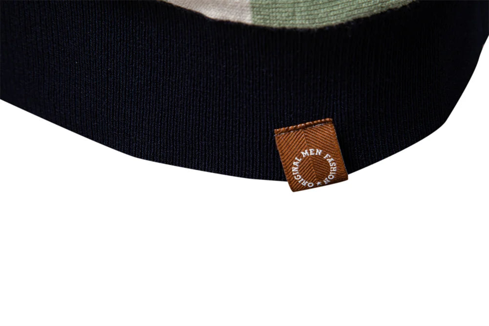 Classic Striped Mesh Polo Shirt