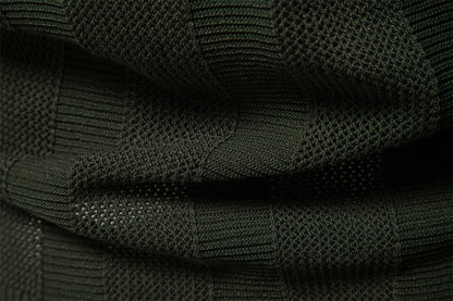 無地＆ストライプメッシュポロシャツ