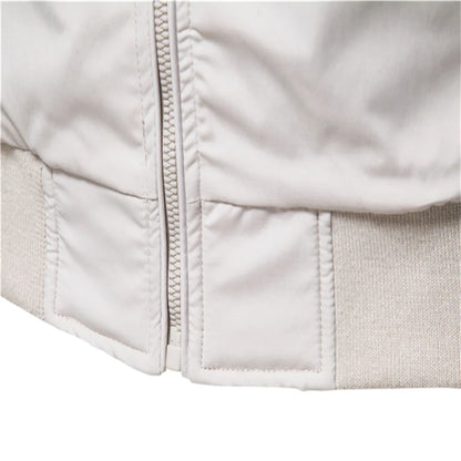 Casual Baseball Jacket with Collar
