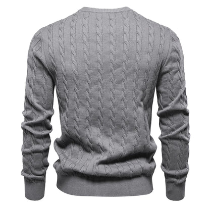 Strets & Hill Giraffe Knitted Sweater for Men, Cozy Style