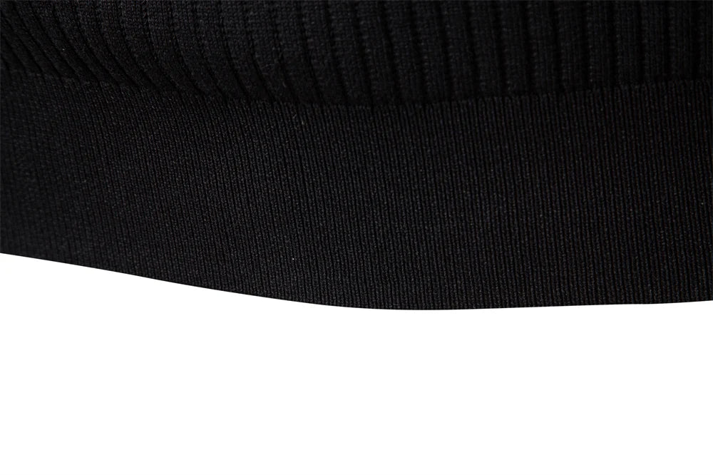 Long Sleeve Button Placket Polo Shirt Men