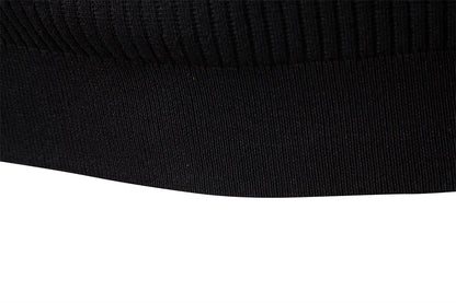 Long Sleeve Button Placket Polo Shirt Men