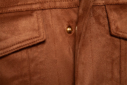 Strets & Hill Men's Suede Leather Jacket for Autumn Style