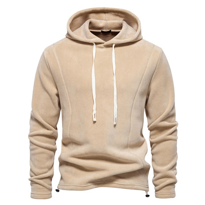 Autumn Winter Solid Fleece Hoodie