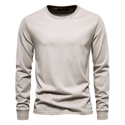 Casual O-neck Long Sleeved Shirt
