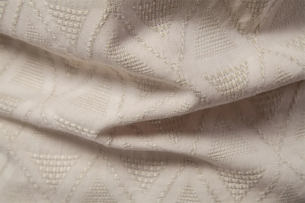 ストレッツ＆ヒル メンズ カジュアル コットン ジャカード サマーシャツ