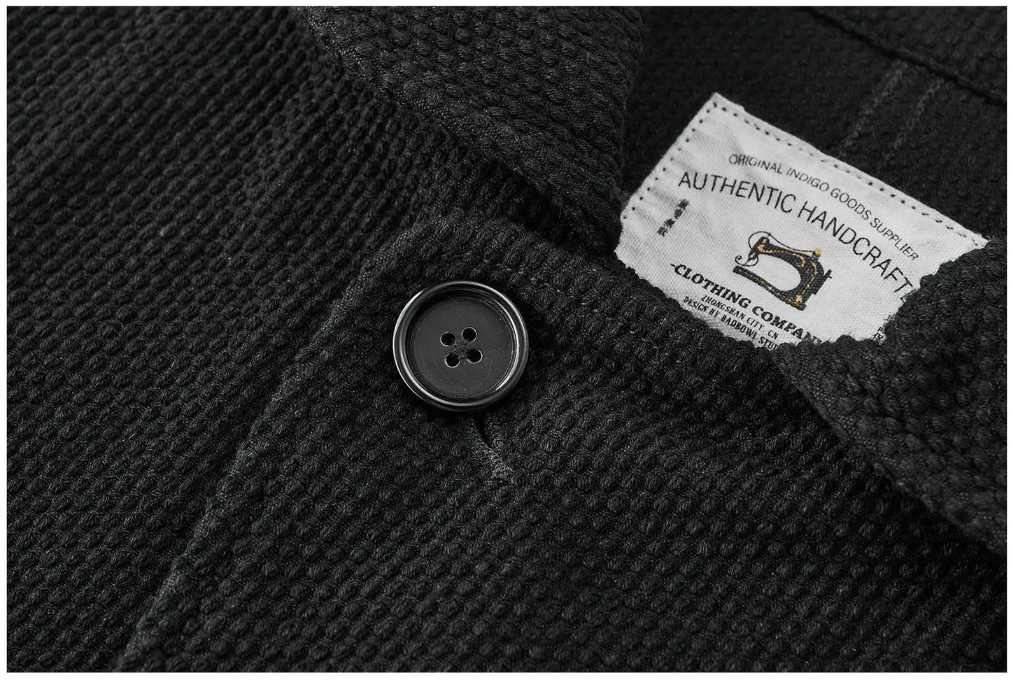 Autumn And Winter Plant Dyed Cotton Retro Ink-Dyed Suit Jacket