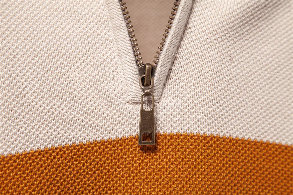 Strets & Hill Striped Cotton Sweater for Cozy Autumn Days