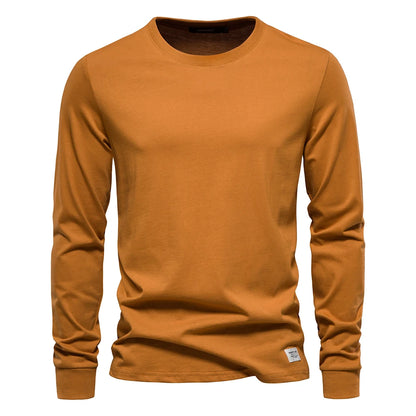Casual O-neck Long Sleeved Shirt