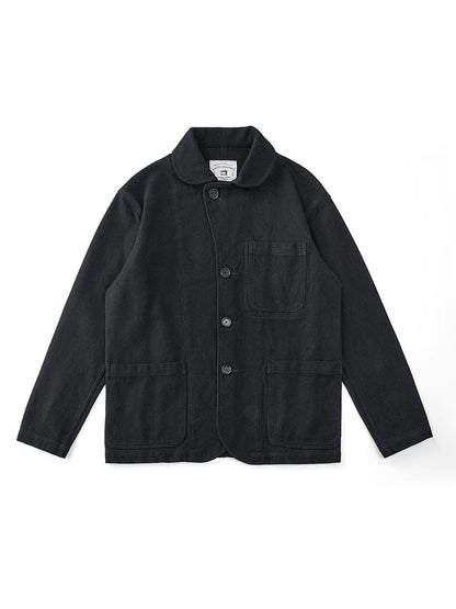 Autumn And Winter Plant Dyed Cotton Retro Ink-Dyed Suit Jacket