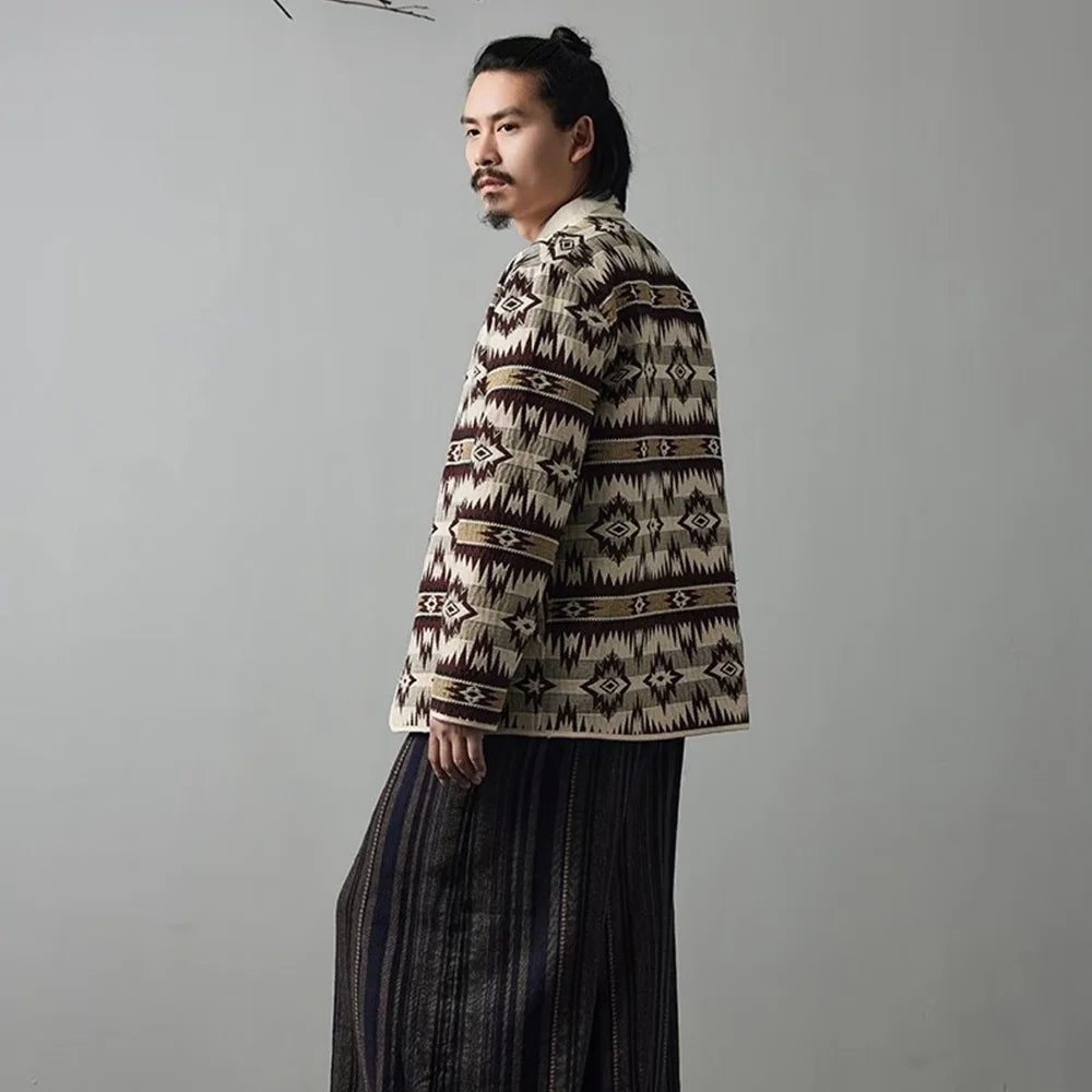American Retro Indian Pattern Loose Jacket