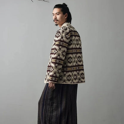 American Retro Indian Pattern Loose Jacket