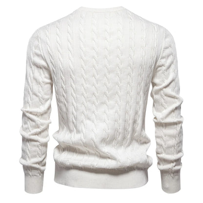Strets & Hill Giraffe Knitted Sweater for Men, Cozy Style