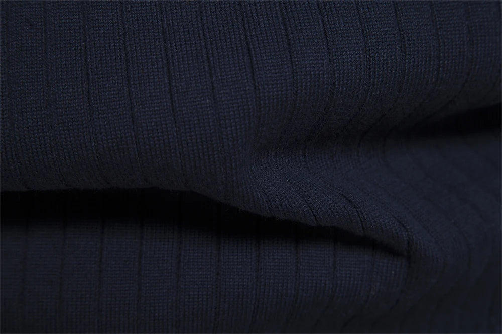 Knitted Zipper Sweater