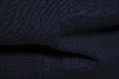 Knitted Zipper Sweater