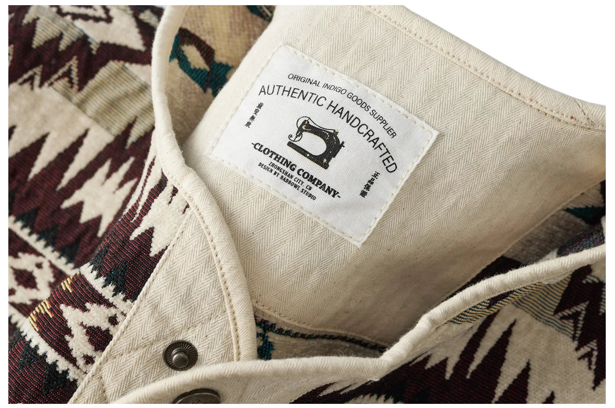 American Retro Indian Pattern Loose Jacket