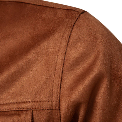 Strets & Hill Men's Suede Leather Jacket for Autumn Style