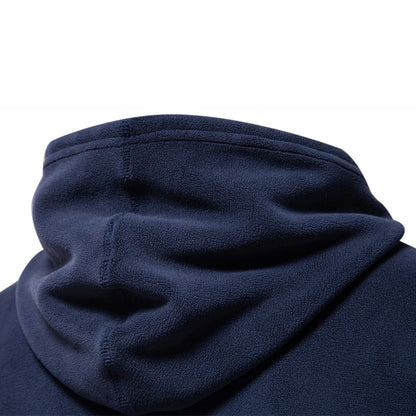 Autumn Winter Solid Fleece Hoodie