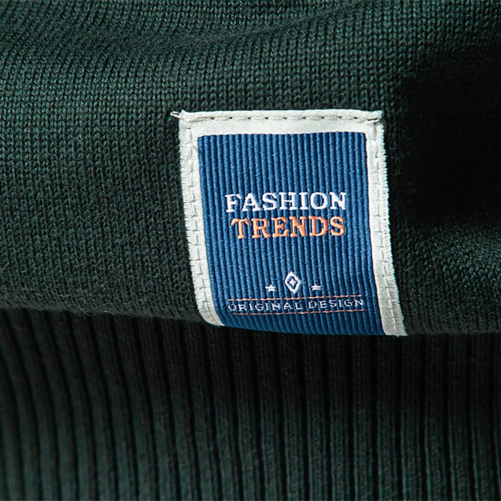 Strets &amp; Hill メンズ カジュアル クォータージップ プルオーバー セーター