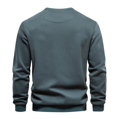 Strets & Hill Cotton Zip Pocket Sweatshirt for Men