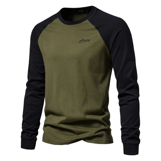 Strets & Hill Casual Men's Long Sleeve Cotton T-Shirt