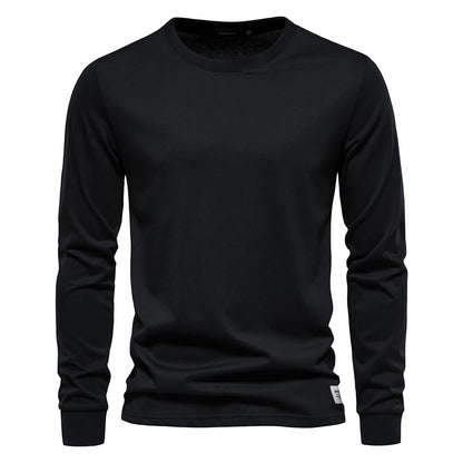 Casual O-neck Long Sleeved Shirt