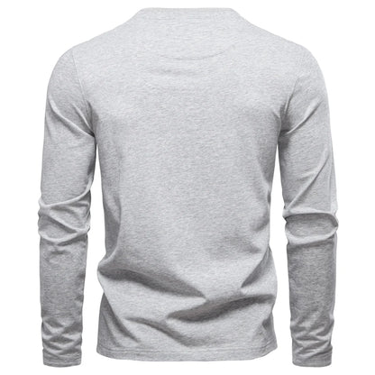 Thermal Long Sleeve Henley Collar Shirt