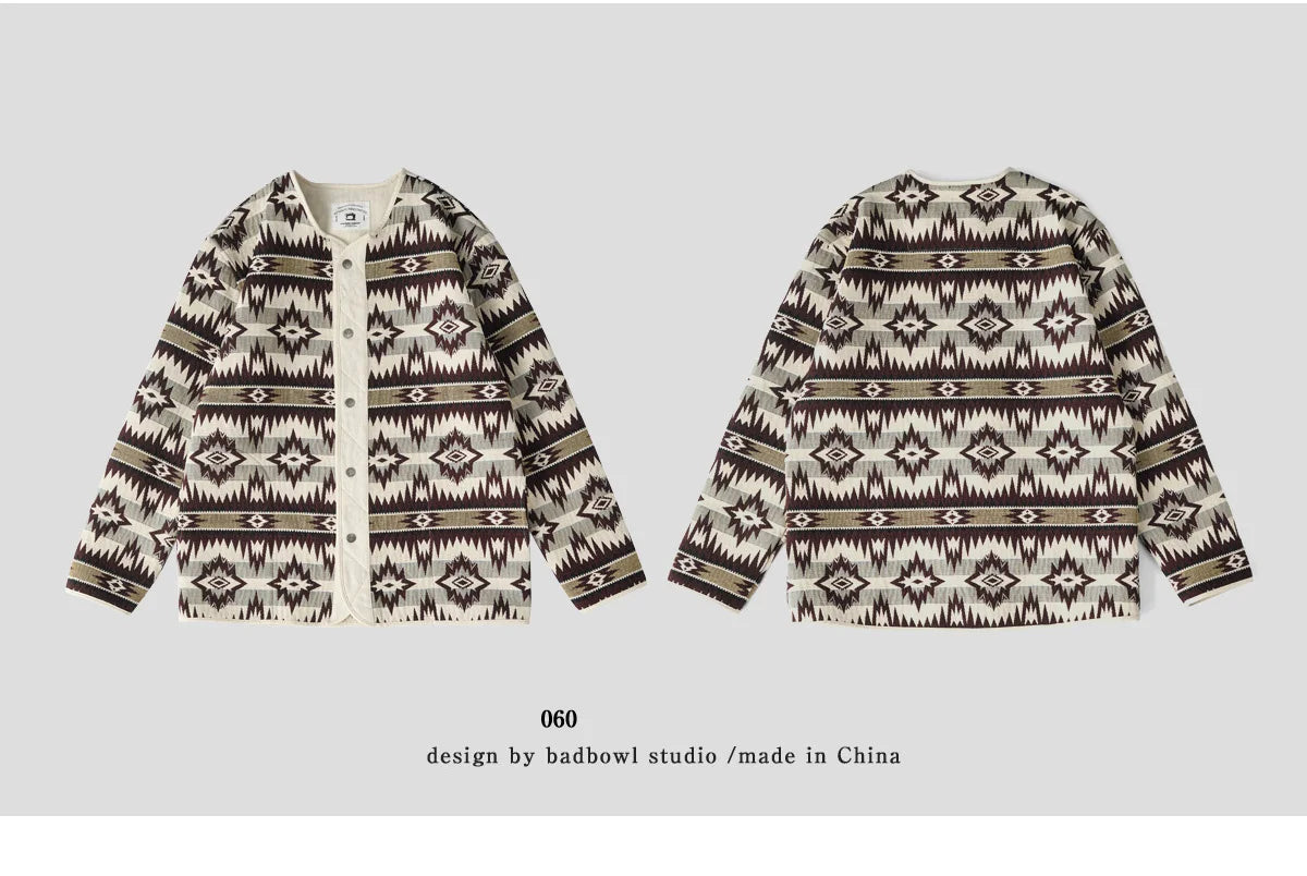 American Retro Indian Pattern Loose Jacket