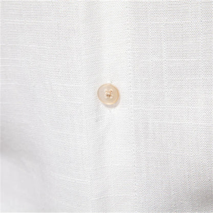 Strets & Hill Men's Casual Linen Long Sleeve Button-Down Shirt