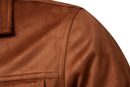 Strets & Hill Men's Suede Leather Jacket for Autumn Style