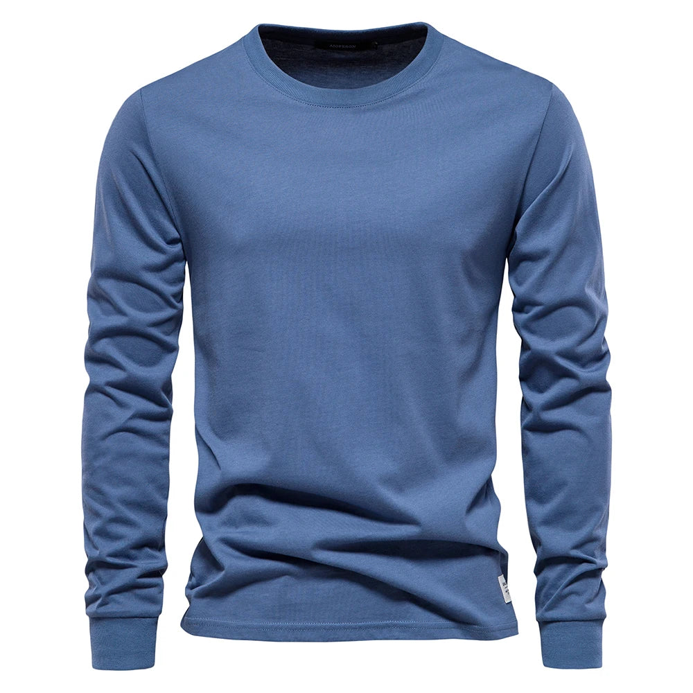 Casual O-neck Long Sleeved Shirt