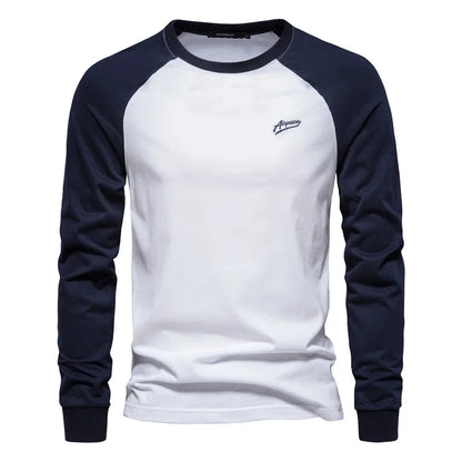 Strets & Hill Casual Men's Long Sleeve Cotton T-Shirt